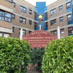 Williamsburg Houses public housing complex front sign